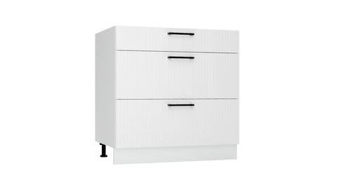 Unterschrank D80S3 – Kendro – 3 Schubladen für effiziente Organisation – Ansicht 3