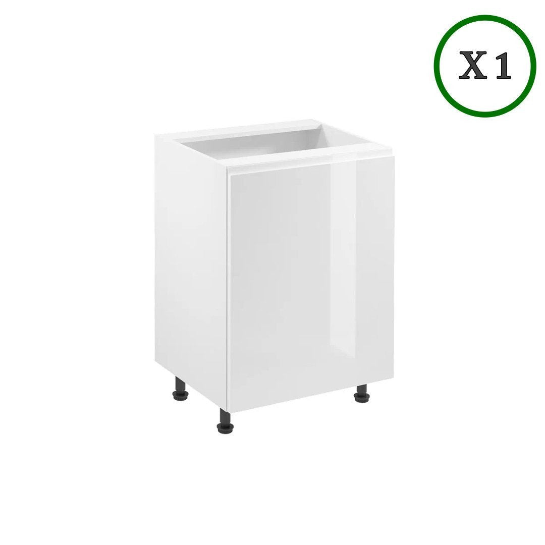 Küchenzeile K56-G300 - Aspen Weiß - Hoher Standard mit modernem Design - ROYAL24_MARKT