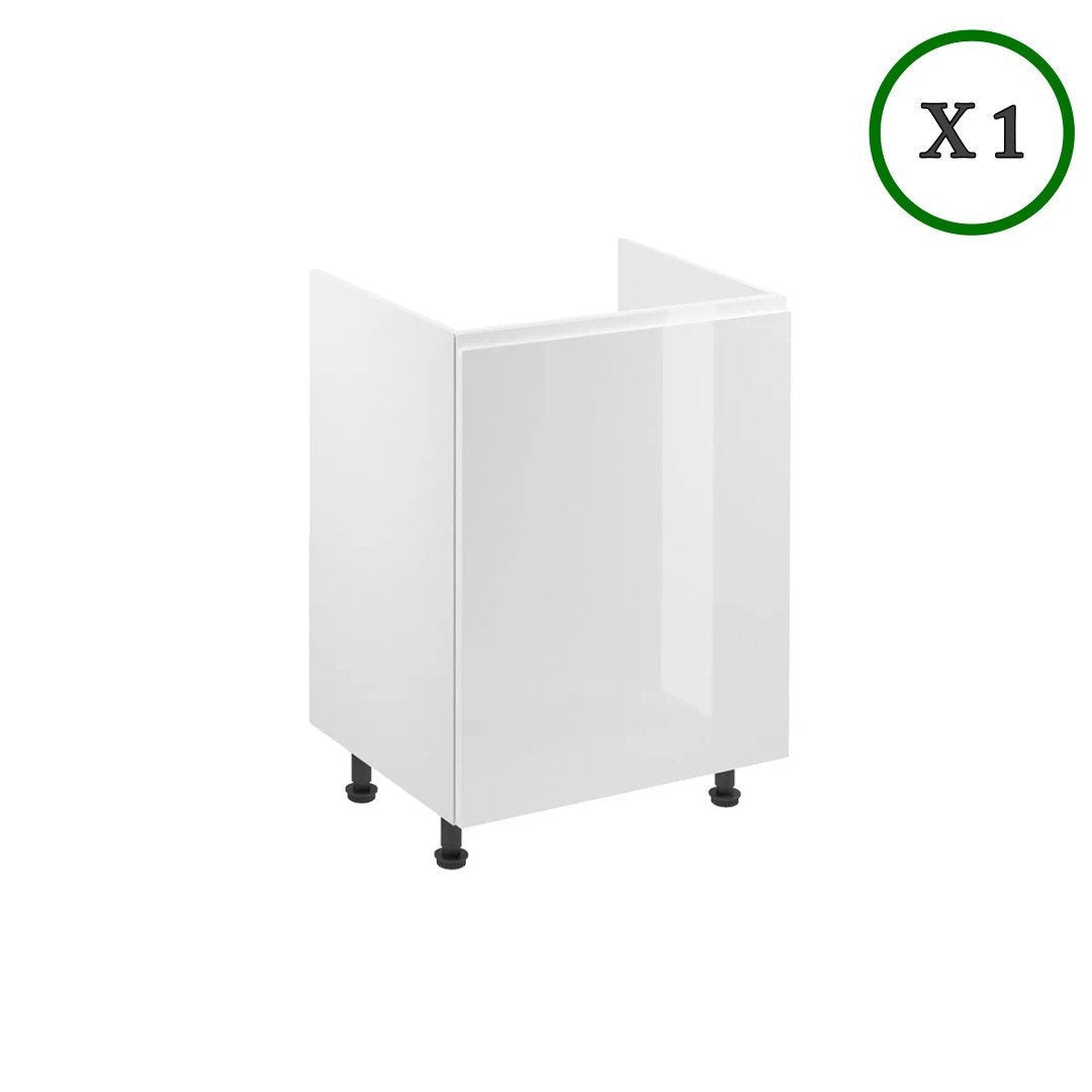 Küchenzeile K56-G300 - Aspen Weiß - Hoher Standard mit modernem Design - ROYAL24_MARKT