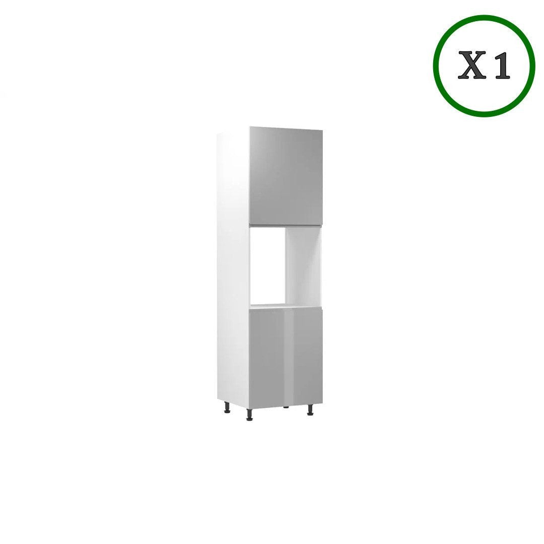 Küchenzeile K56-G300 - Aspen Grau - Hoher Standard mit modernem Design - ROYAL24_MARKT