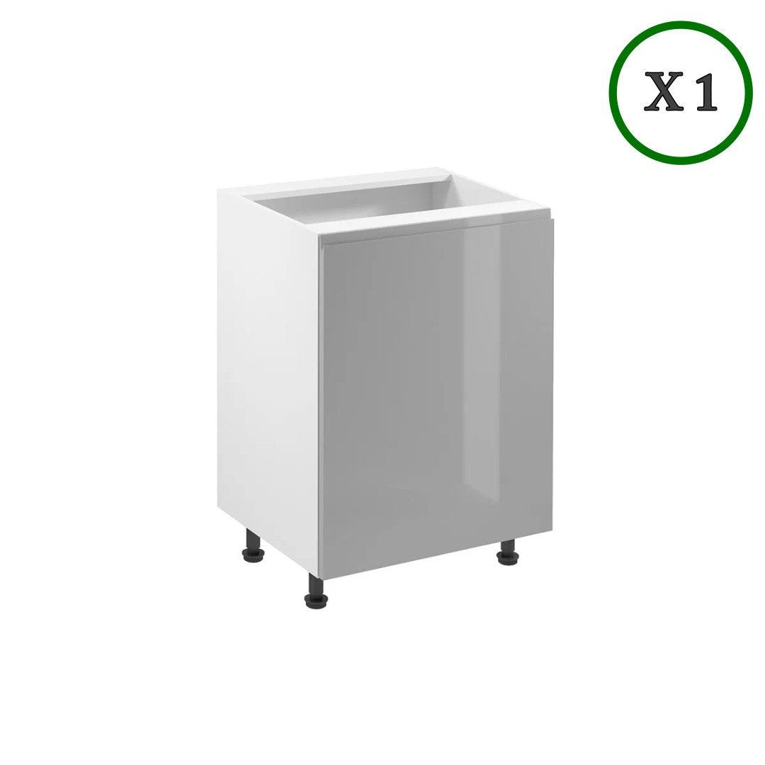 Küchenzeile K56-G300 - Aspen Grau - Hoher Standard mit modernem Design - ROYAL24_MARKT