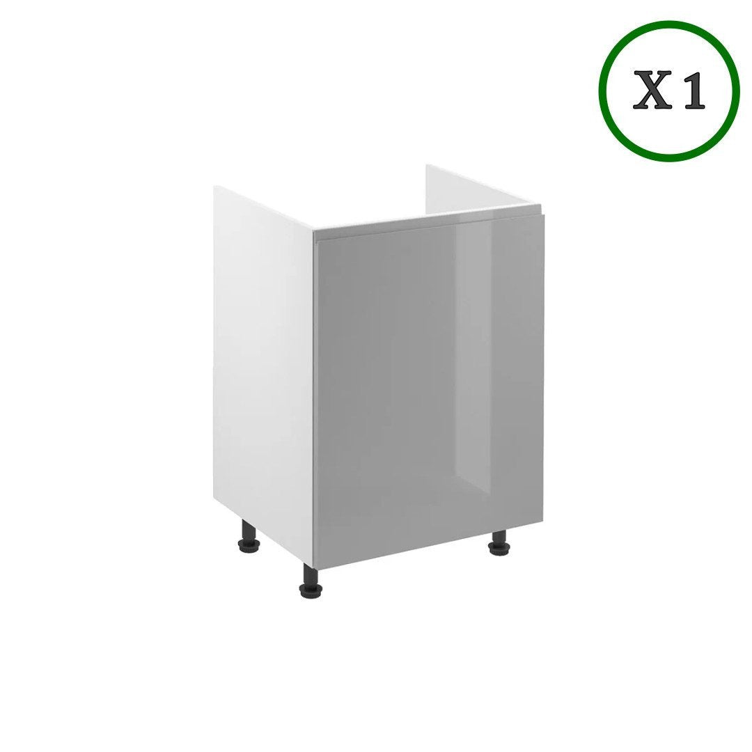 Küchenzeile K56-G300 - Aspen Grau - Hoher Standard mit modernem Design - ROYAL24_MARKT