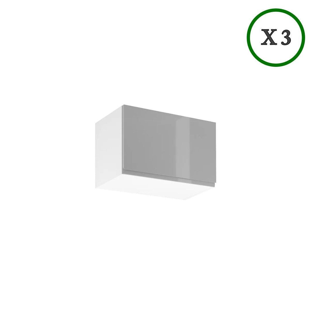 Küchenzeile K56-G300 - Aspen Grau - Hoher Standard mit modernem Design - ROYAL24_MARKT