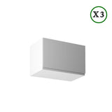 Winkelküche - L-Form Aspen - Grau (Hochglanz) - K31n2-G300×240 cm - ROYAL24_MARKT