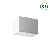 Winkelküche - L-Form Aspen - Grau (Hochglanz) - K31n2-G300×240 cm - ROYAL24_MARKT