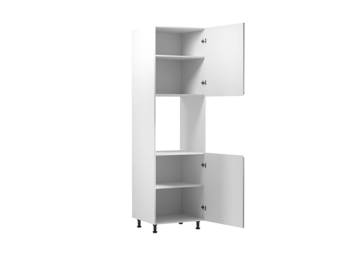 Winkelküche - L-Form Aspen - Grau (Hochglanz) - K31-G300×240 cm - ROYAL24_MARKT
