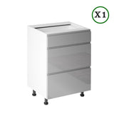 Winkelküche - Aspen Grau - K31-G300 R - ROYAL24_MARKT