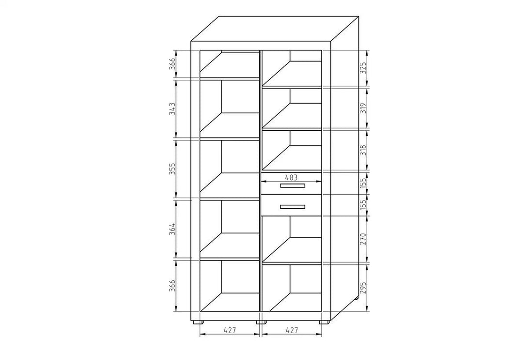 Bücherregal - Bahama- Raum für Wissen und Fantasie. - ROYAL24_MARKT
