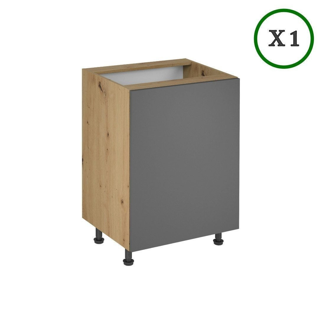 Küchenzeile - Langen - Grau Oder Beige (Matt) - K18-G400 cm. - ROYAL24_MARKT