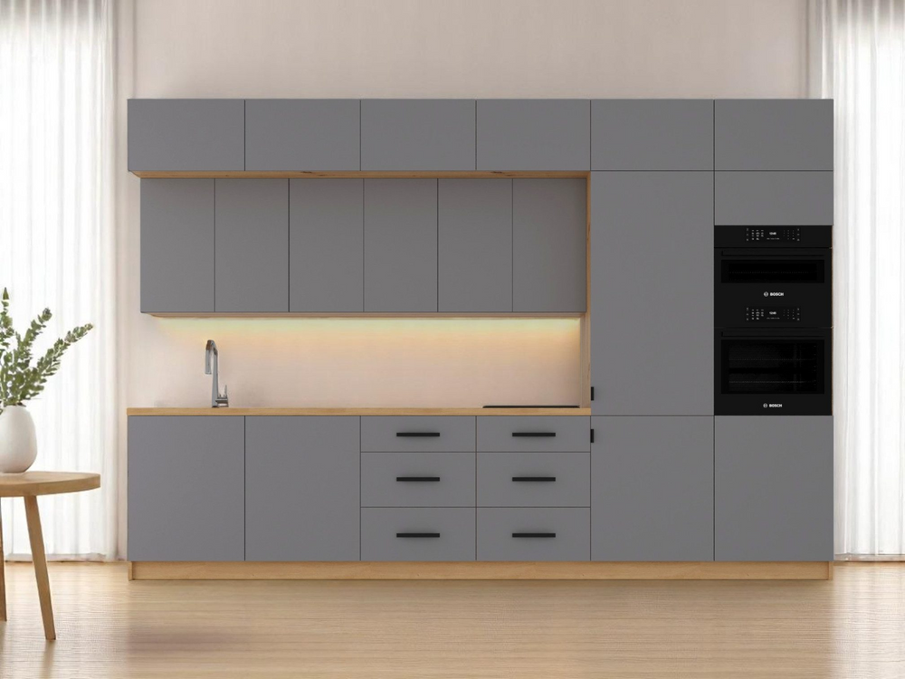 Küchenzeile K72-G360 R - Nexa Beige - Design und Komfort clever vereint