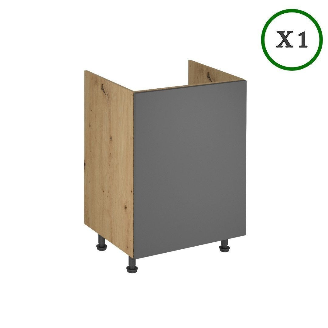 Küchenzeile - Langen - Grau Oder Beige (Matt) - K18-G400 cm. - ROYAL24_MARKT