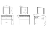 Schminktisch - Eslan - Stilvoller für Ihr Schlafzimmer mit elegantem Design. - ROYAL24_MARKT