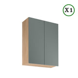 Küchenzeile - Sorento / Grün & Sonoma Eiche (Matt) - K1-G200 cm - ROYAL24_MARKT