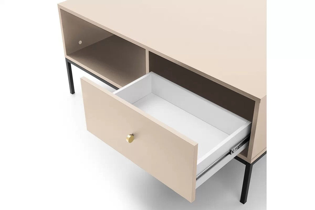 Couchtisch - Eladia - Toller Design-Couchtisch mit Schublade.