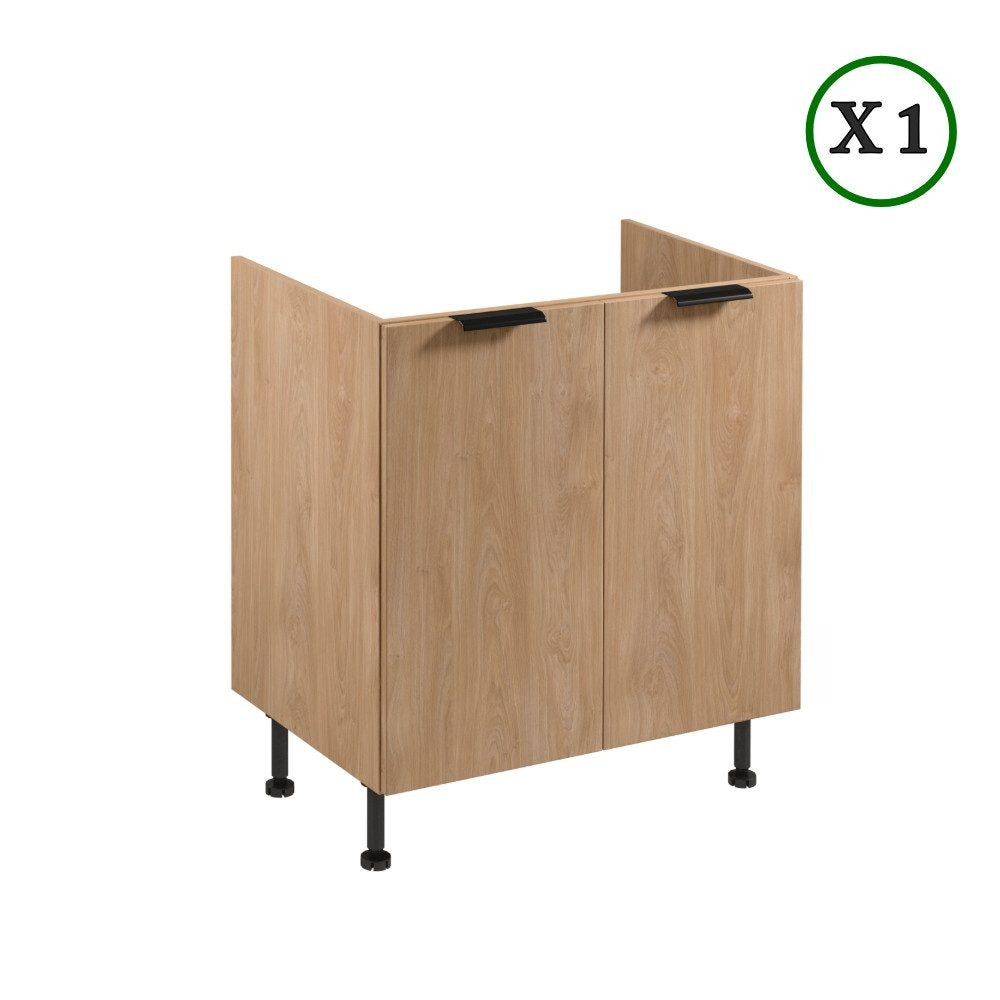 Küchenzeile - Sorento / Grün & Sonoma Eiche (Matt) - K1-G200 cm - ROYAL24_MARKT