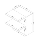 Hängeschrank W60GRF/2 - Morvex - Hochwertige Küchen Optik