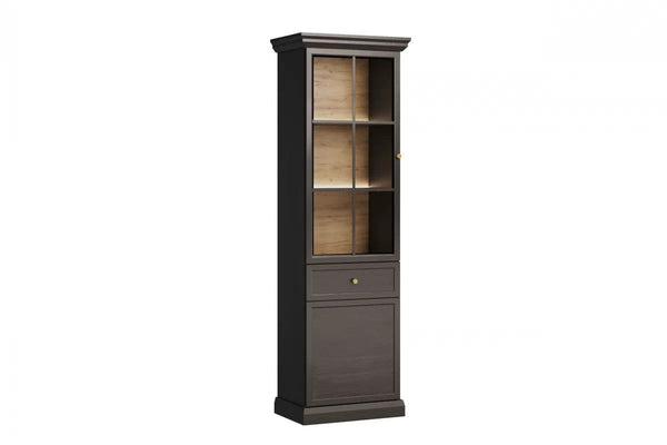 Vitrine - Lucca - im klassischen Holzdesign. - ROYAL24_MARKT