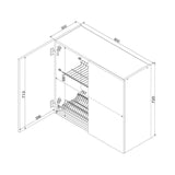 Hängeschrank mit Geschirrtrockner - W80SU - Morvex - Modernes Design