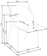 Stuhl - K373 - Praktischer für flexible Nutzung und platzsparende Lösungen. - ROYAL24_MARKT