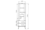 Vitrine - Naemo - Praktische Vitrine mit Glasfronten. - ROYAL24_MARKT