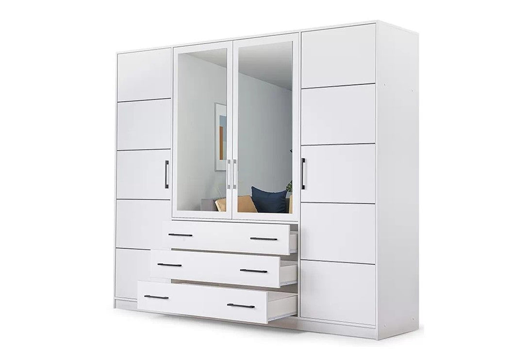 Kleiderschrank - Bali - Stabiler mit geräumigen Fächern.