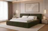 Polsterbett – Bett 08 – Rivera – Bett mit Metall-Lattenrost und Bettkasten