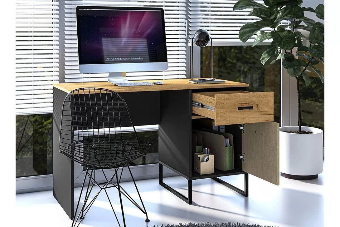 Schreibtisch - Kawana - mit integriertem Aufbewahrungssystem. - ROYAL24_MARKT