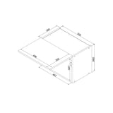 Hängeschrank W50OKGR - ARVION - Kompakte Wandgestaltung