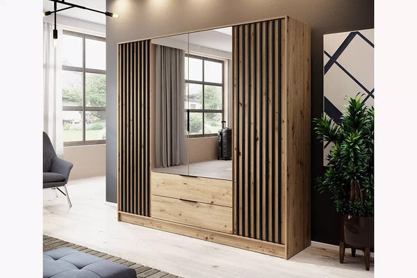 Kleiderschrank - Neria- Hochwertiger für jedes Schlafzimmer. - ROYAL24_MARKT