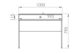 Schminktisch - Naemo - Platzsparender Schminktisch im minimalistischen Design. - ROYAL24_MARKT