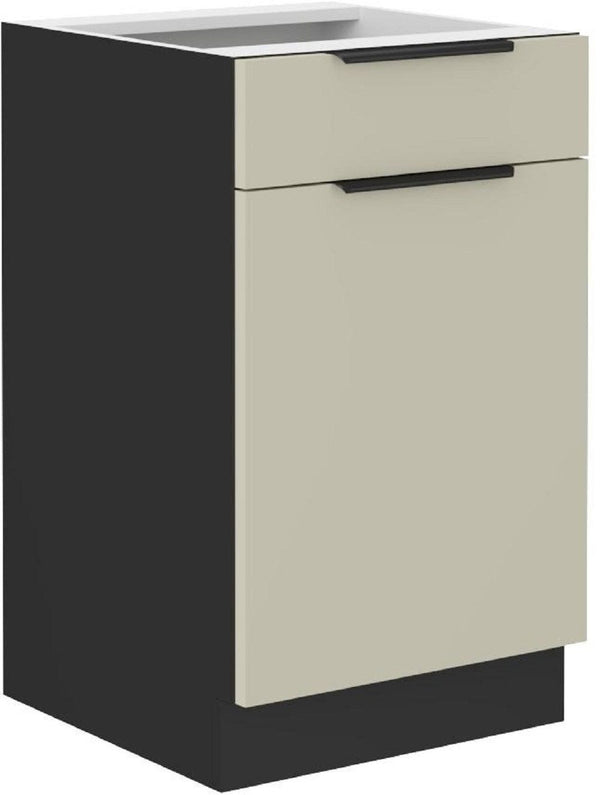 Unterschrank 50 D 1F 1S BB - ARONA - Ein zeitloser Unterschrank aus massivem Holz mit feinen. Details. - ROYAL24_MARKT
