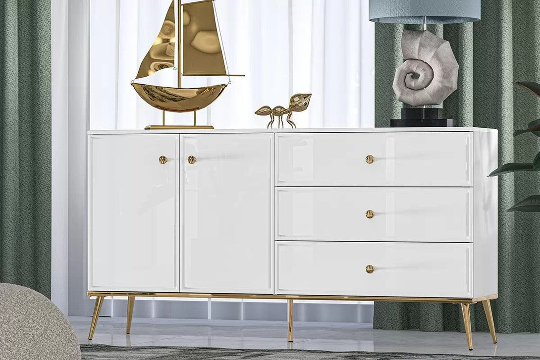 Kommode - Riomi - Funktionale mit Schubladen für effektive Aufbewahrung.