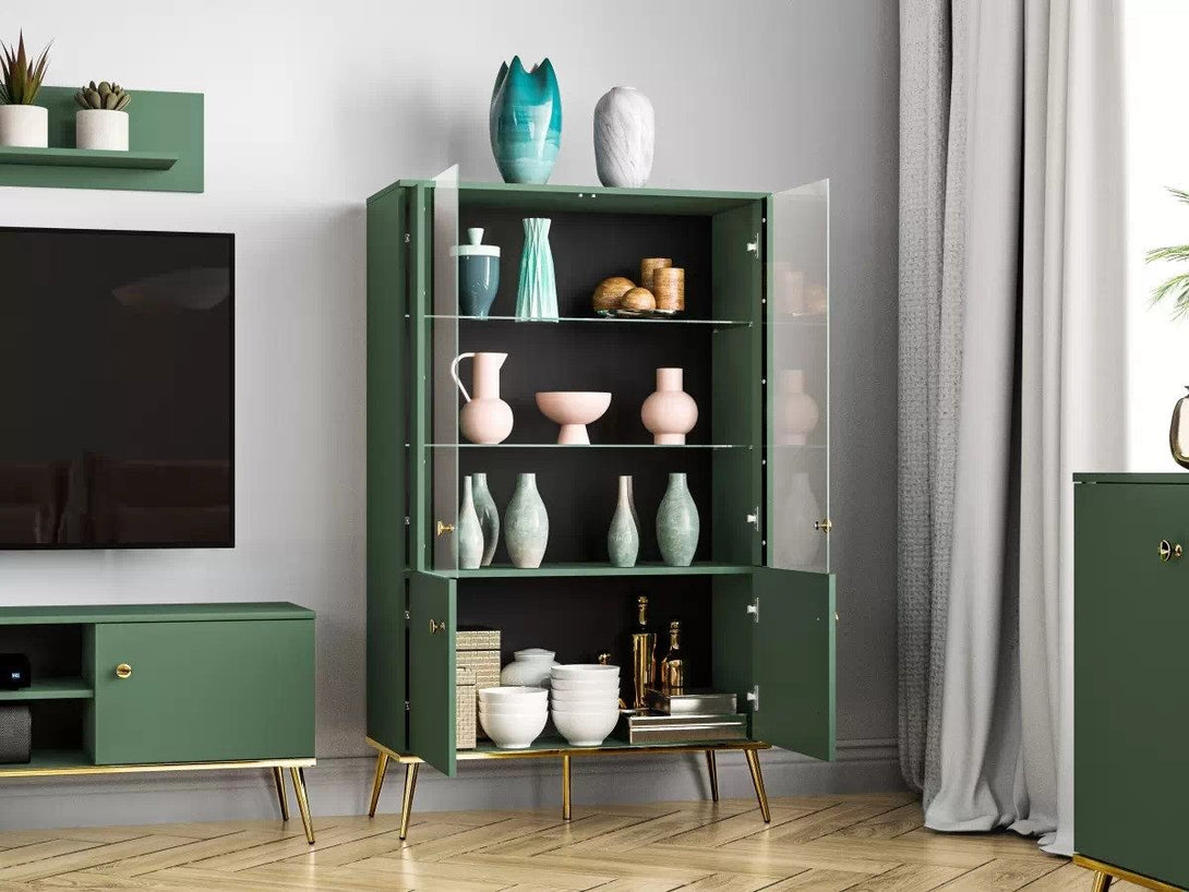 Vitrine - Euras - Stilvolle Vitrine für Ihr Wohnzimmer. - ROYAL24_MARKT