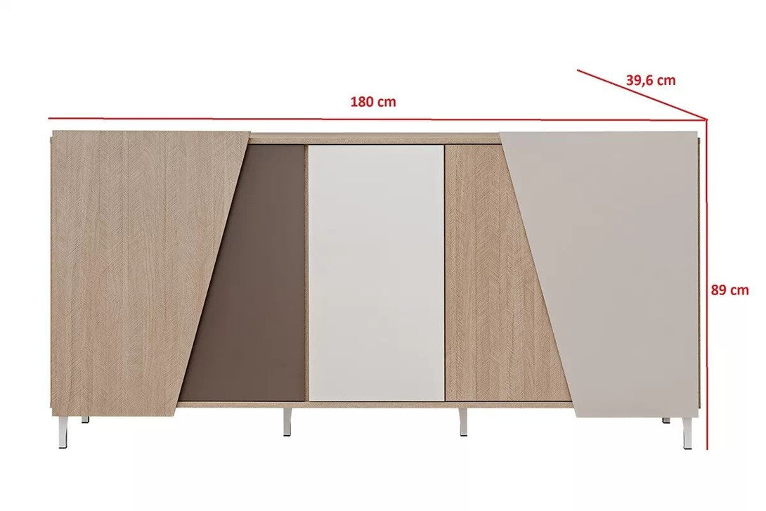 Kommode - Miraza - Markantes Design mit einer Kombination aus wunderbaren Farben. - ROYAL24_MARKT