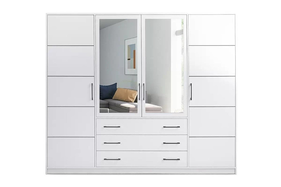 Kleiderschrank - Bali - Stabiler mit geräumigen Fächern.