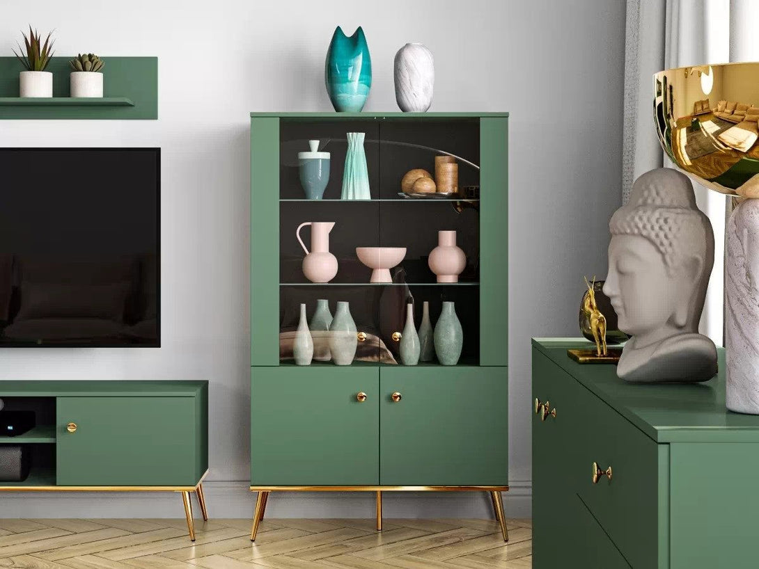 Vitrine - Euras - Stilvolle Vitrine für Ihr Wohnzimmer. - ROYAL24_MARKT