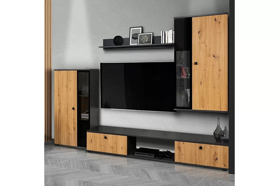 Wohnwand -  Kaja - Gestalten Sie eine Wohnwand in einer zeitlosen Farbkombination.