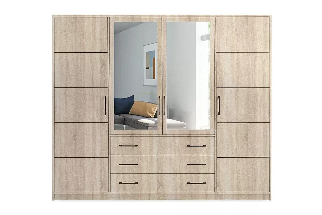 Kleiderschrank - Bali - Stabiler mit geräumigen Fächern.