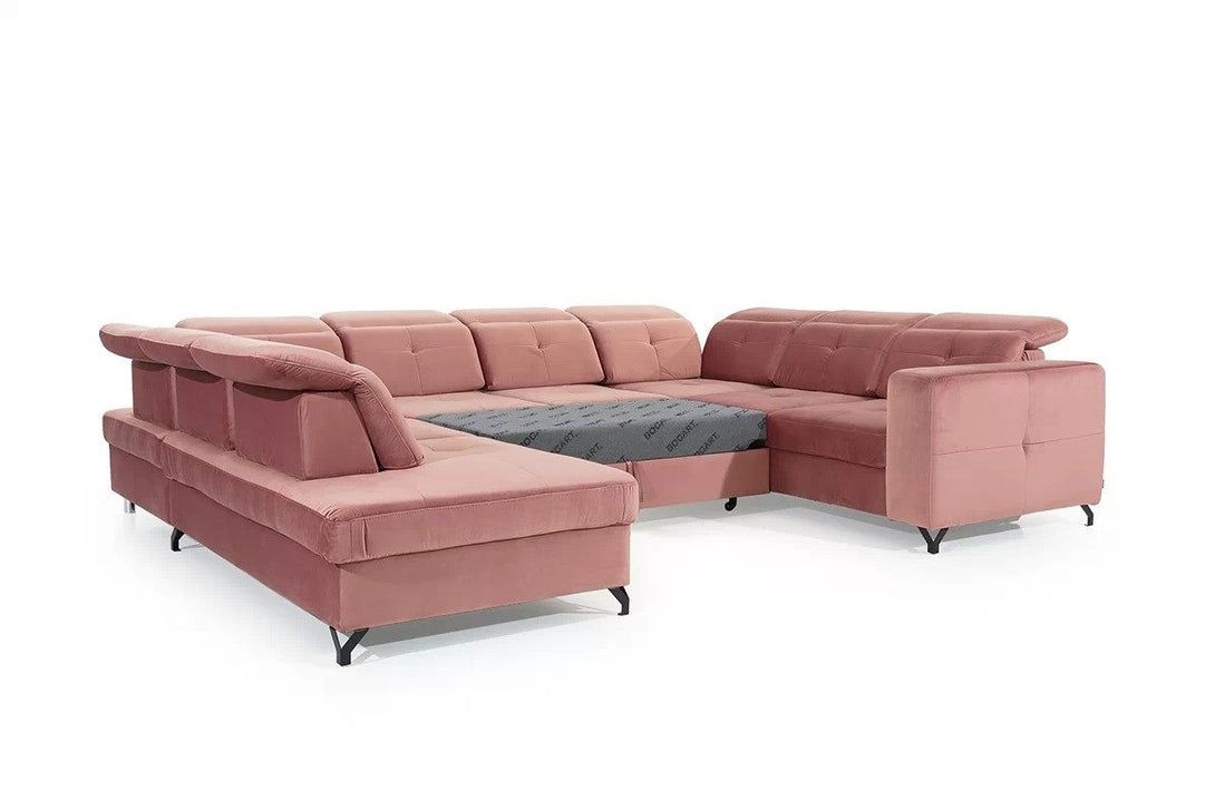Ecksofa -  Belavio - Ein Design, das Ihrem Zuhause einen Hauch von Luxus verleiht.