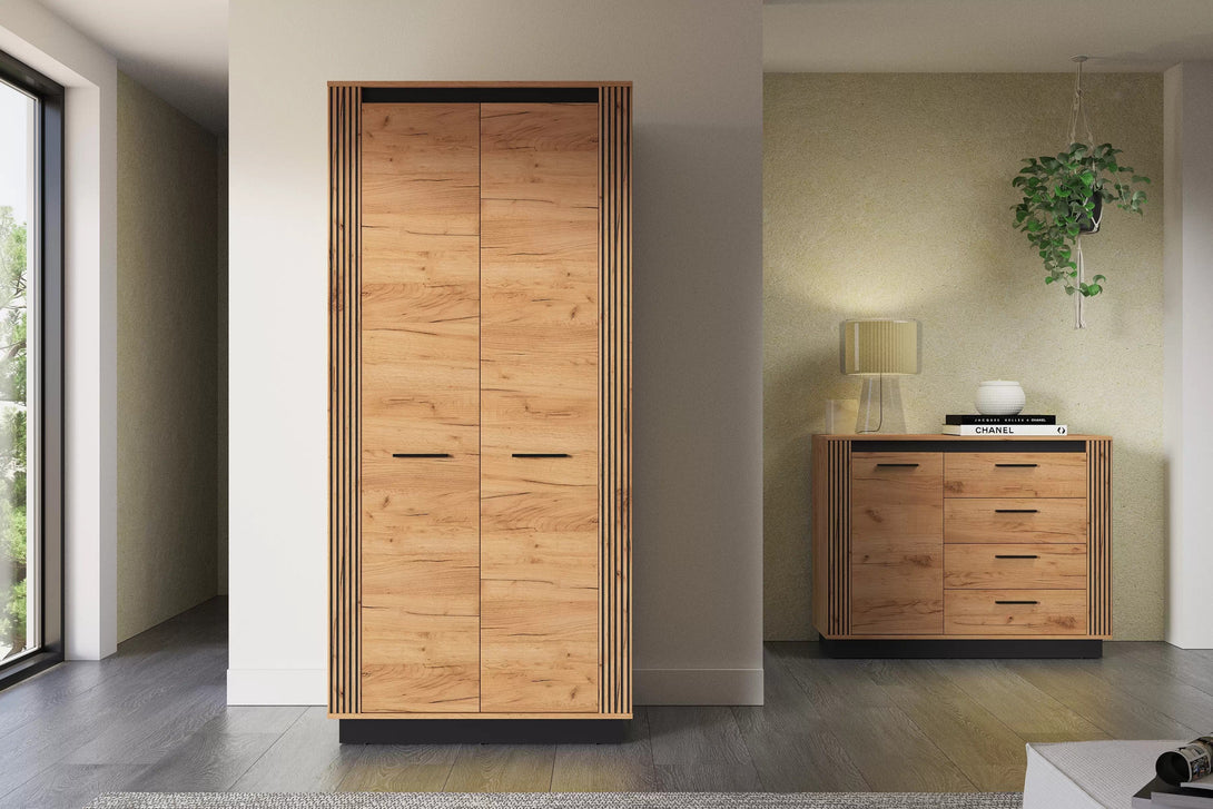 Kleiderschrank - Clavi - Funktionaler mit flexiblem Innenraum. - ROYAL24_MARKT