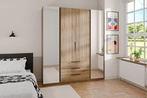 Kleiderschrank - Sansi - Eleganter mit geräumigen Fächern. - ROYAL24_MARKT