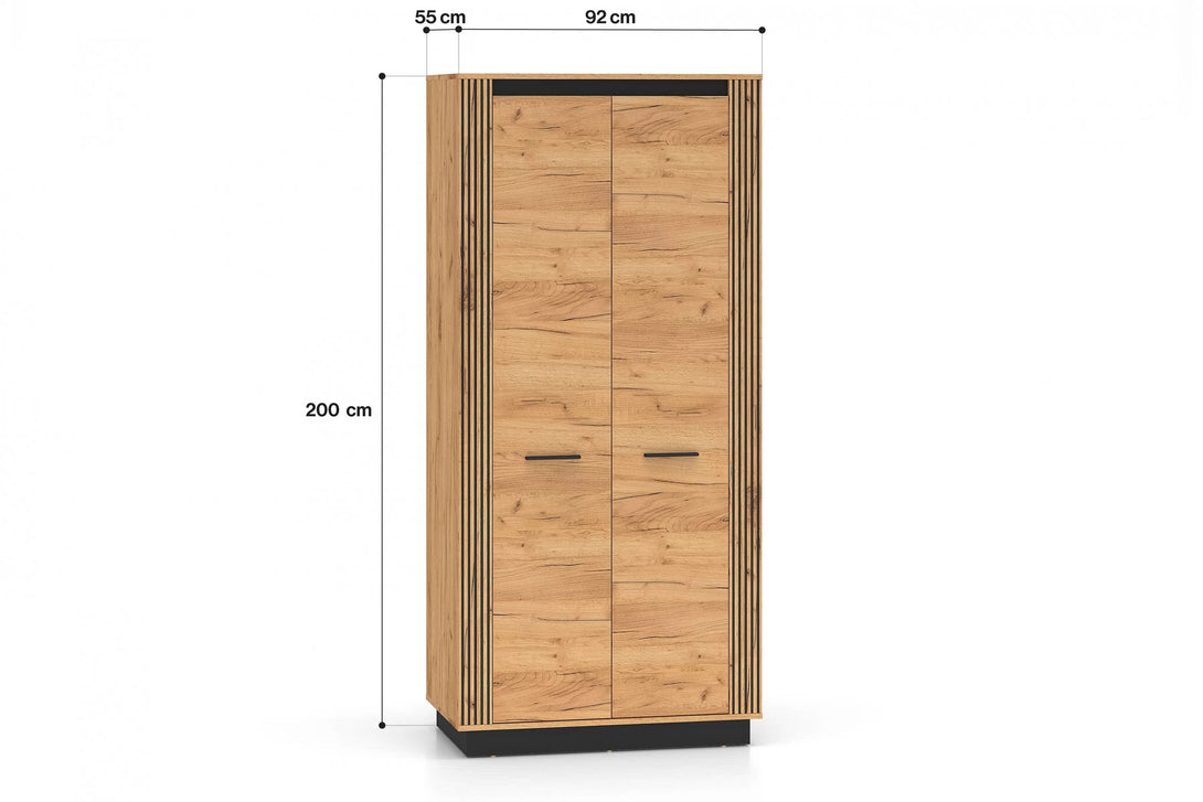 Kleiderschrank - Clavi - Funktionaler mit flexiblem Innenraum. - ROYAL24_MARKT