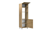 Mikrowellenumbauschrank 60 cm - Langen - EicheEffiziente Integration Ihrer Mikrowelle. - ROYAL24_MARKT