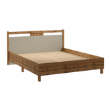 Velario Stilvolles Doppelbett 160 × 200 cm in Wotan Eiche – Modernes Schlafzimmerbett mit Lattenrost – Ansicht 2