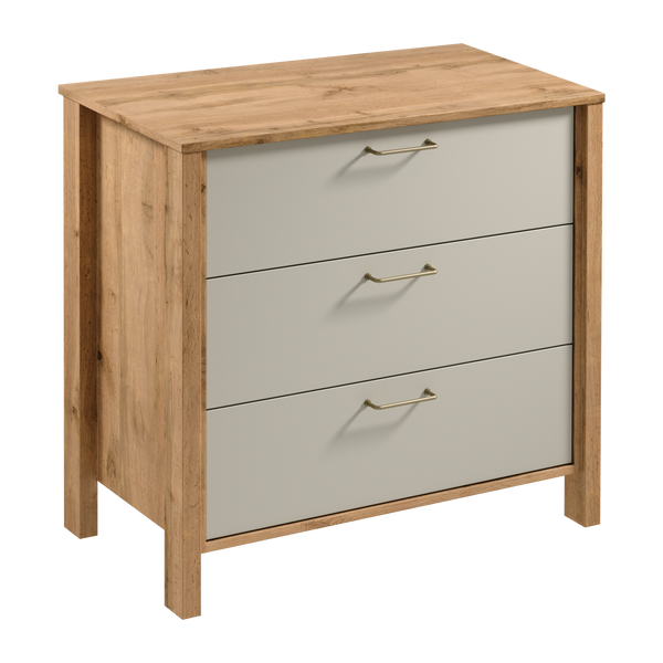 Velario Kommode Modern Stilvoll Geräumig – Sideboard mit 3 Schubladen