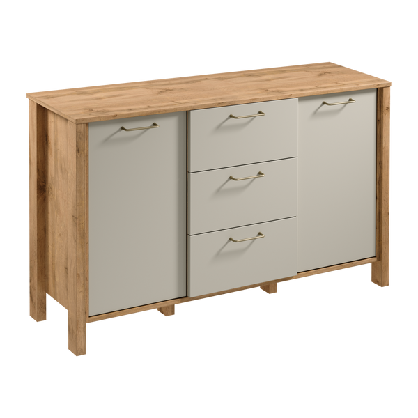 Velario Kommode Modern Stilvoll Geräumig – Sideboard mit Schubladen und Türen