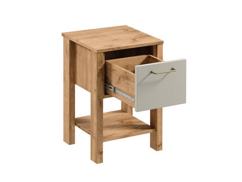Velario Schlafzimmer-Set 5-teilig – Modernes Schlafzimmer in Wotan Eiche / Beige – Ansicht 5