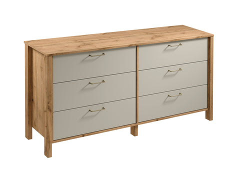 Velario Schlafzimmer-Set 5-teilig – Modernes Schlafzimmer in Wotan Eiche / Beige – Ansicht 6