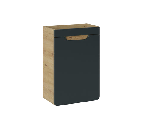 Waschbeckenunterschrank Amaris Cosmos Grau 40 × 60 × 22 cm mit 1 Tür – Ansicht 2