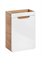 Waschbeckenunterschrank Amaris Weiß Hochglanz 40 × 60 × 22 cm mit 1 Tür – Ansicht 2